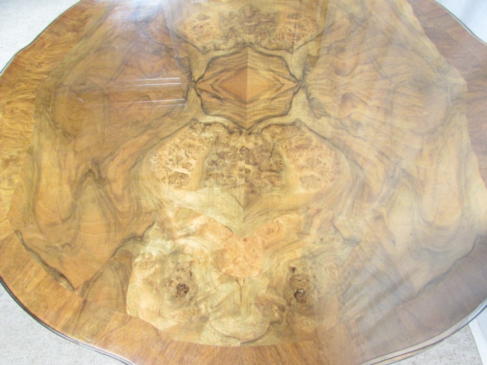 Superb Burr Walnut Art Deco Nest Tables View VI