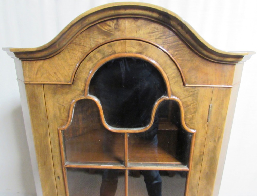 Walnut Queen Anne Corner Cabinet View IV
