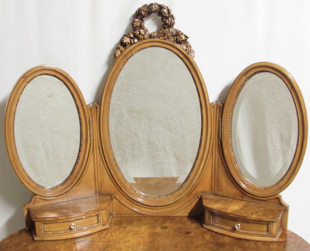 Fantastic Burr Walnut French Dressing Table View II