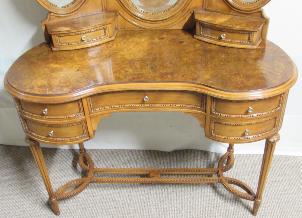 Fantastic Burr Walnut French Dressing Table View III