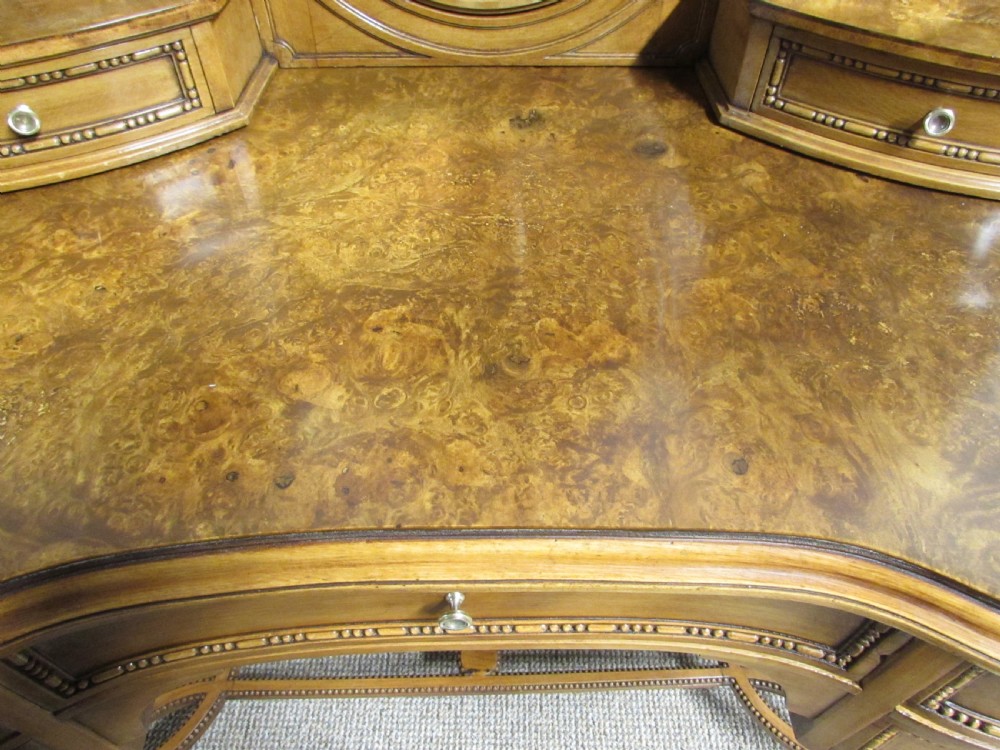 Fantastic Burr Walnut French Dressing Table View IV