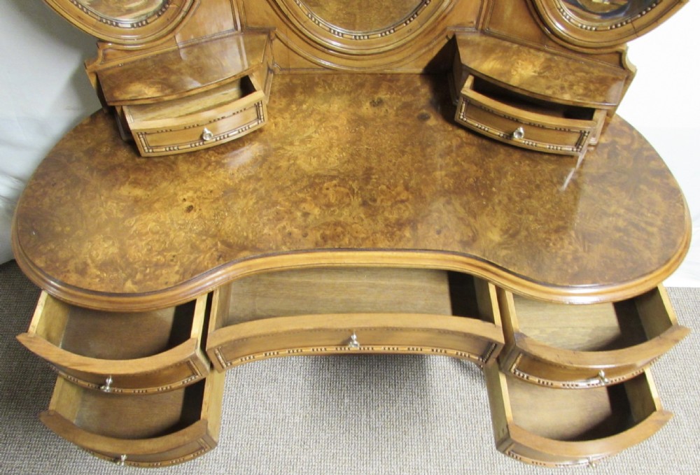 Fantastic Burr Walnut French Dressing Table View VII