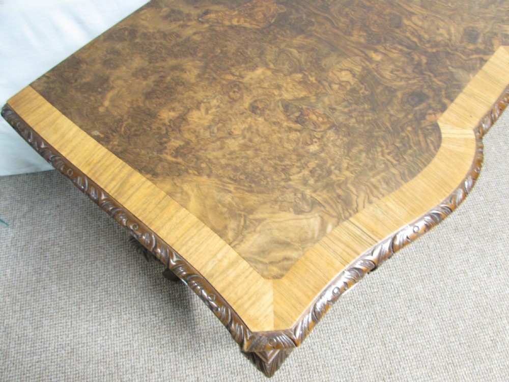 Burr Walnut Serpentine Lowboy View VI