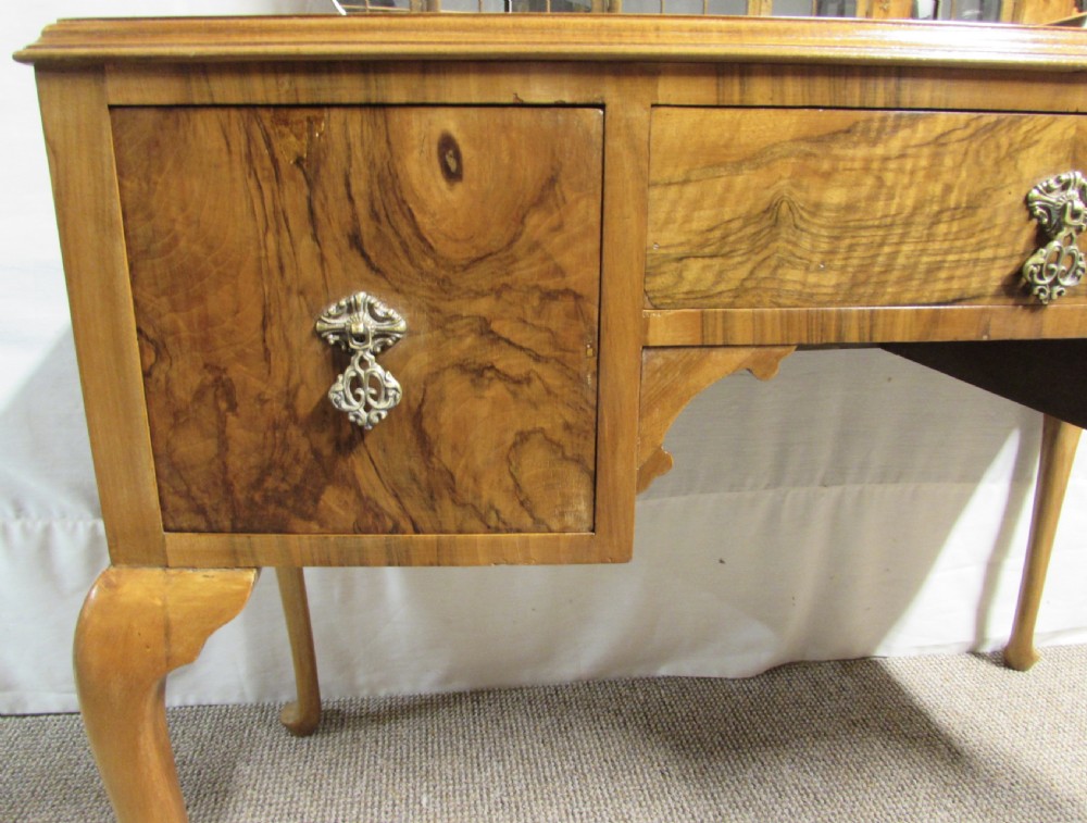 Queen Anne Burr Walnut Dressing Table View VI