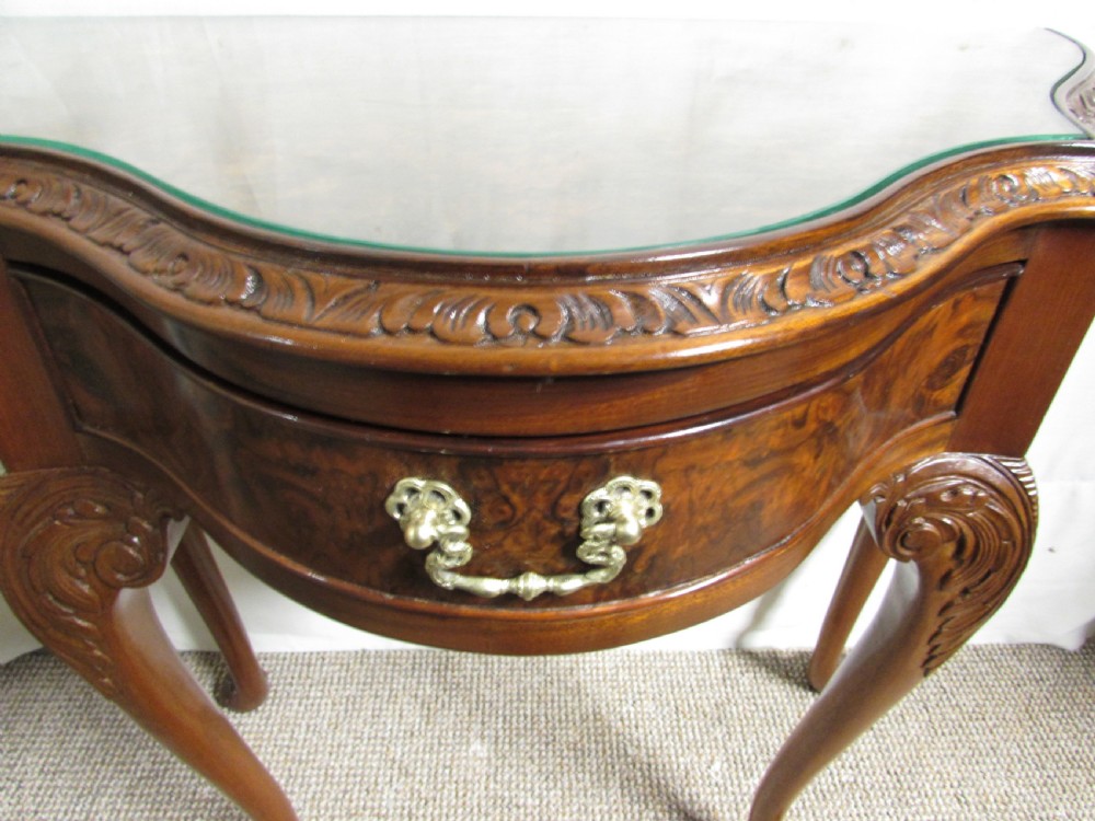 Burr Walnut Lamp Table View VII