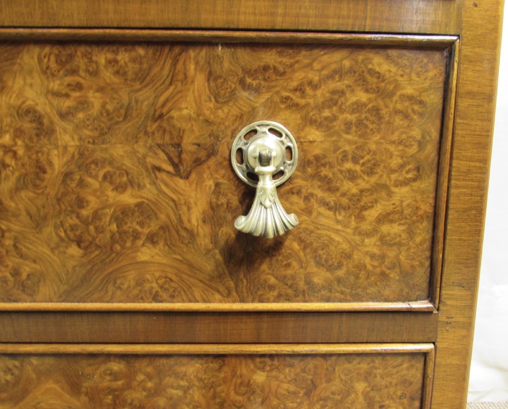 Mid size Burr Walnut Linen Press View VIII