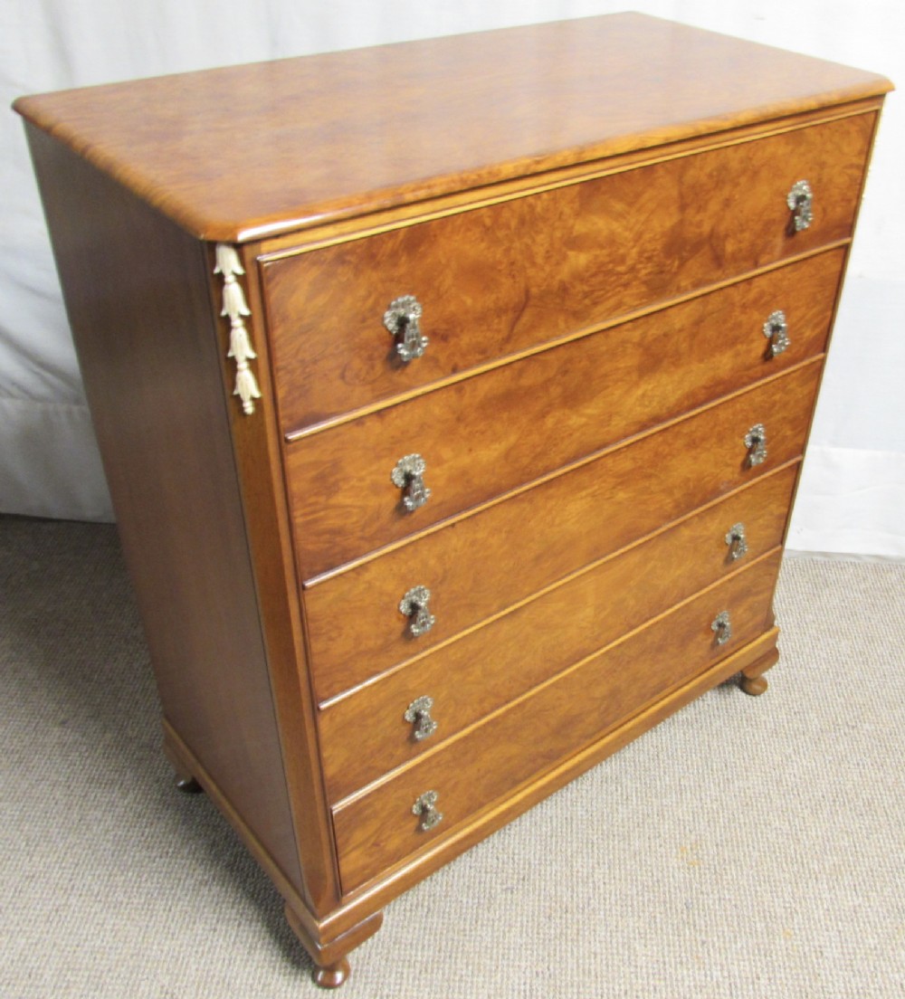 Burr Walnut Chest of Drawers