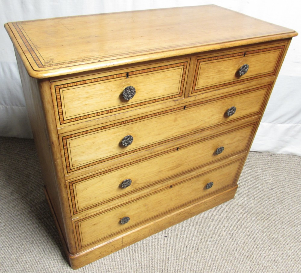 Victorian Decorated Pine Chest of Drawers