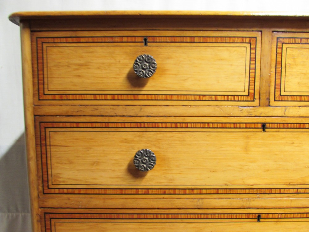 Victorian Decorated Pine Chest of Drawers View IV