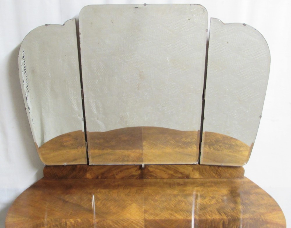 Burr Walnut Cloud Shaped Dressing Table View X