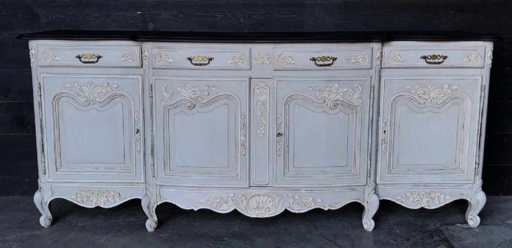 French Louis XV Painted Buffet Sideboard