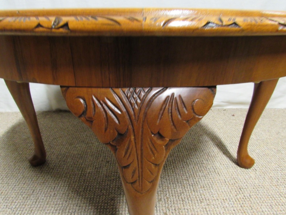 Burr Walnut Round Coffee Table View IV