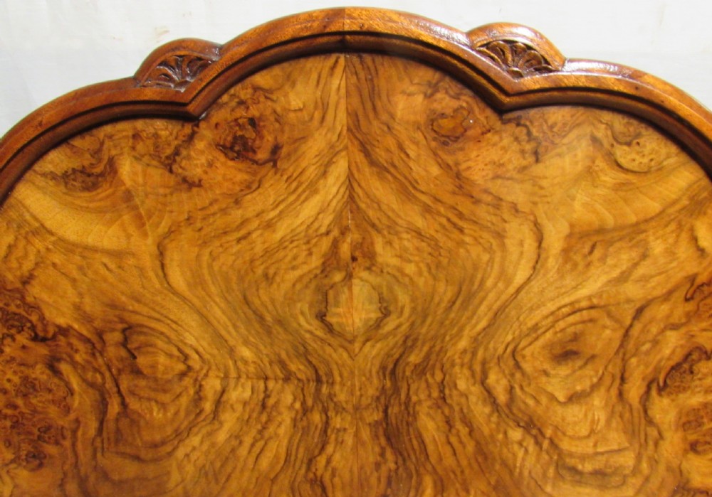 Shaped Burr Walnut Coffee Table View VIII