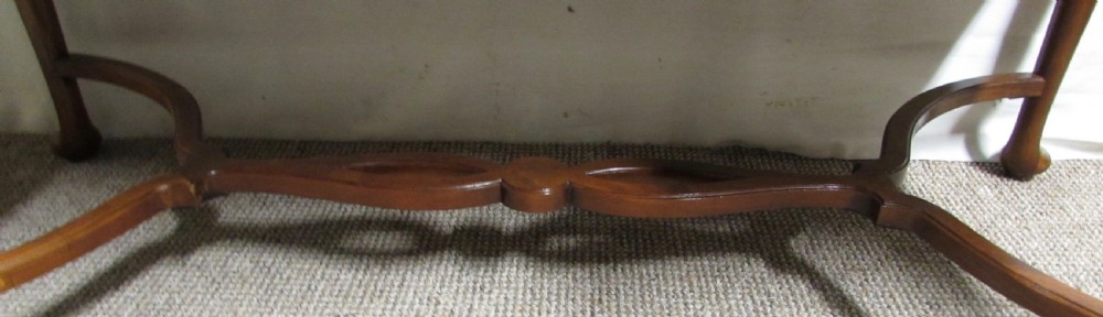 Burr Walnut Serpentine Desk  View XIII