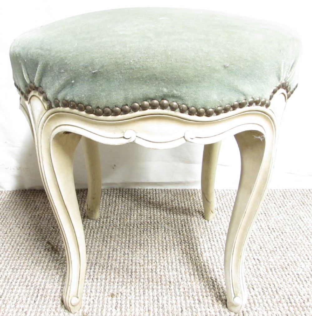 French Cabriole Leg Dressing Stool