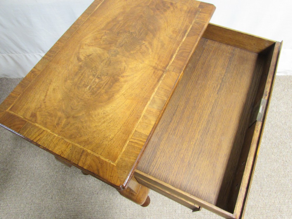 Victorian Burr Walnut Lowboy View VII