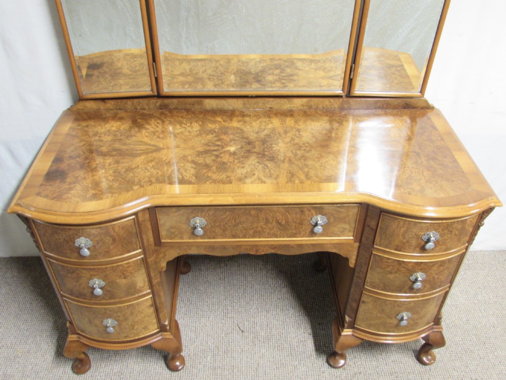 Burr Walnut Dressing Table View XII