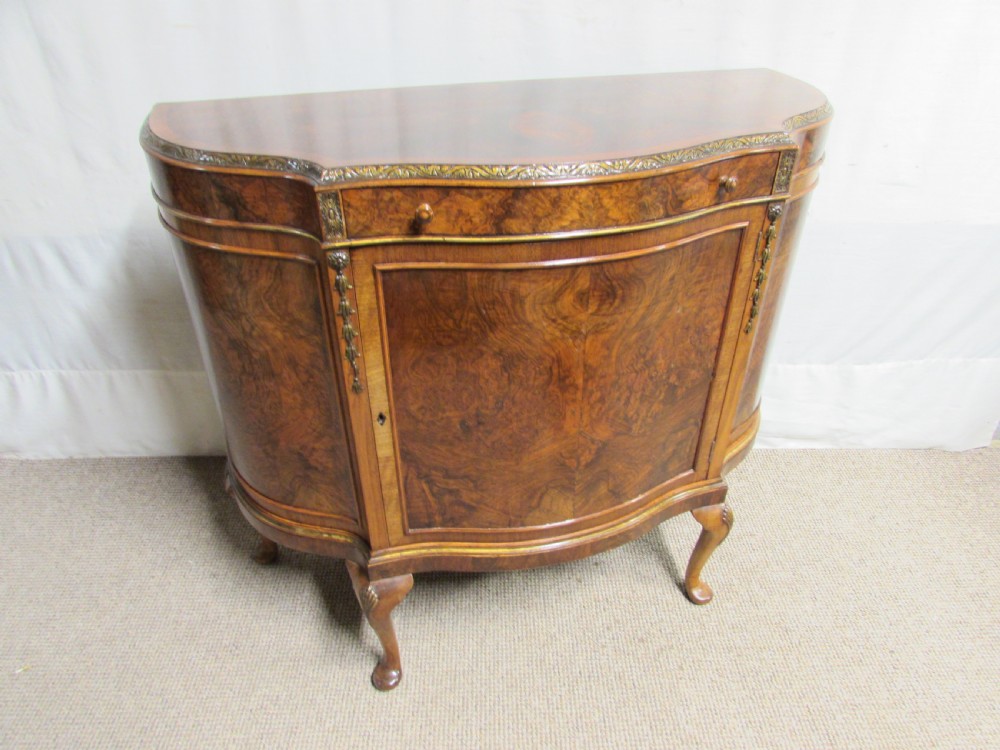 Burr Walnut Side Cabinet View IV