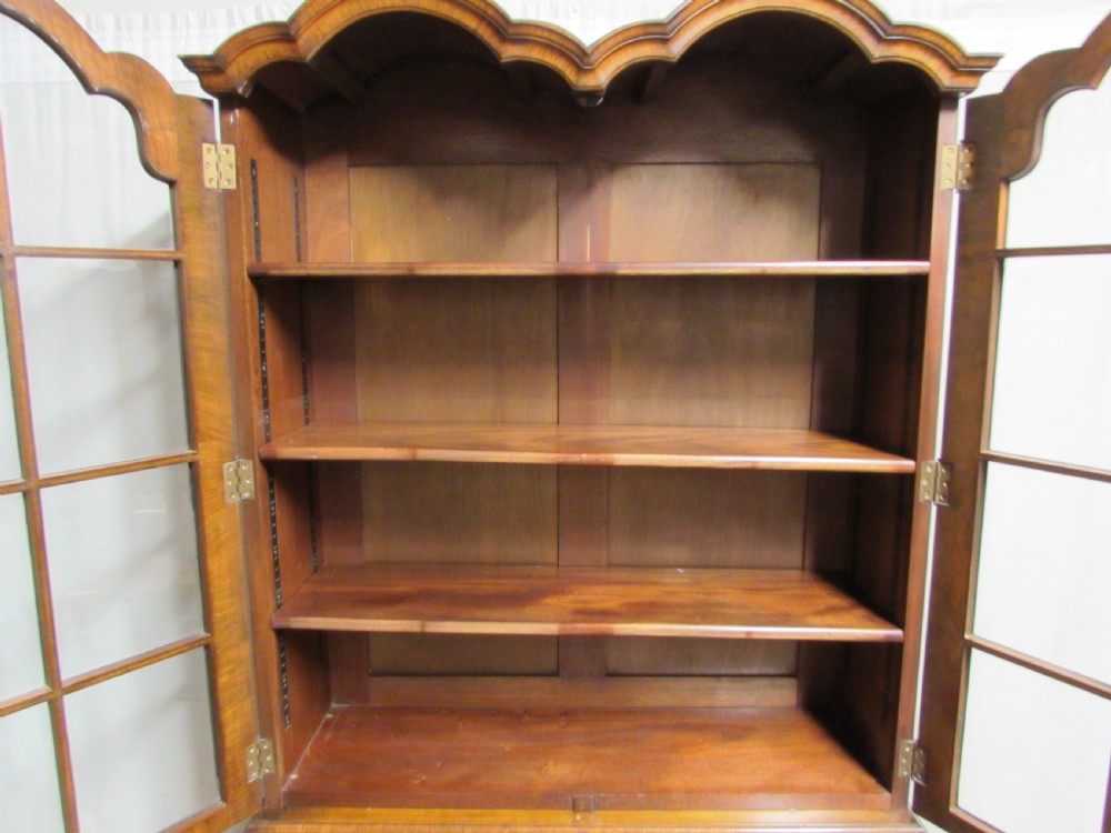 Quality Walnut Bureau Bookcase View VII