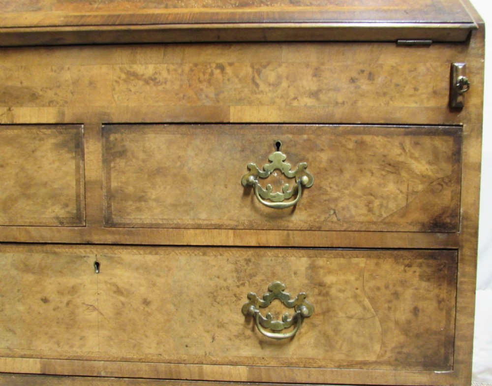 Quality Walnut Bureau Bookcase View X