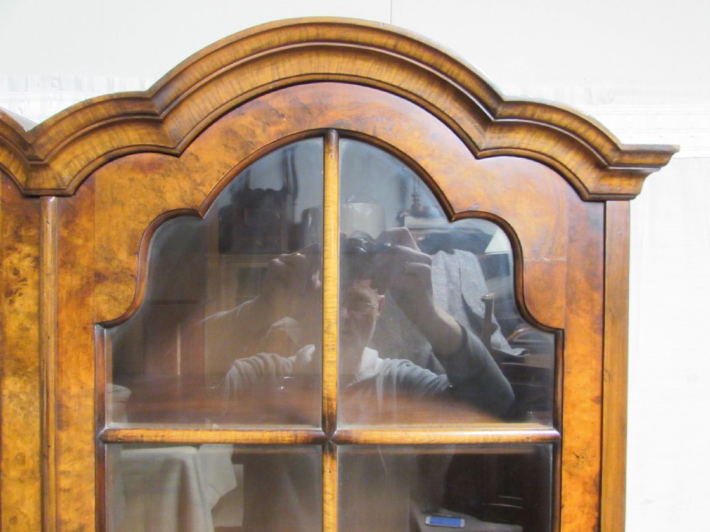 Quality Walnut Bureau Bookcase View XI