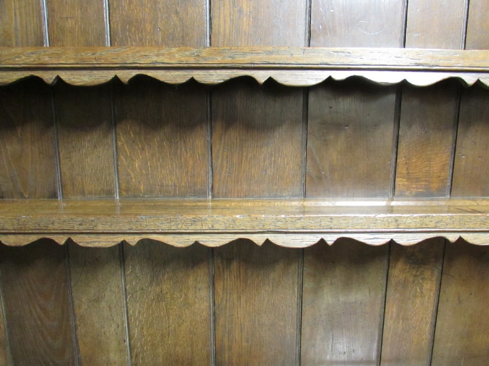 Very Good Large Ipswich Green Oak Dresser View III