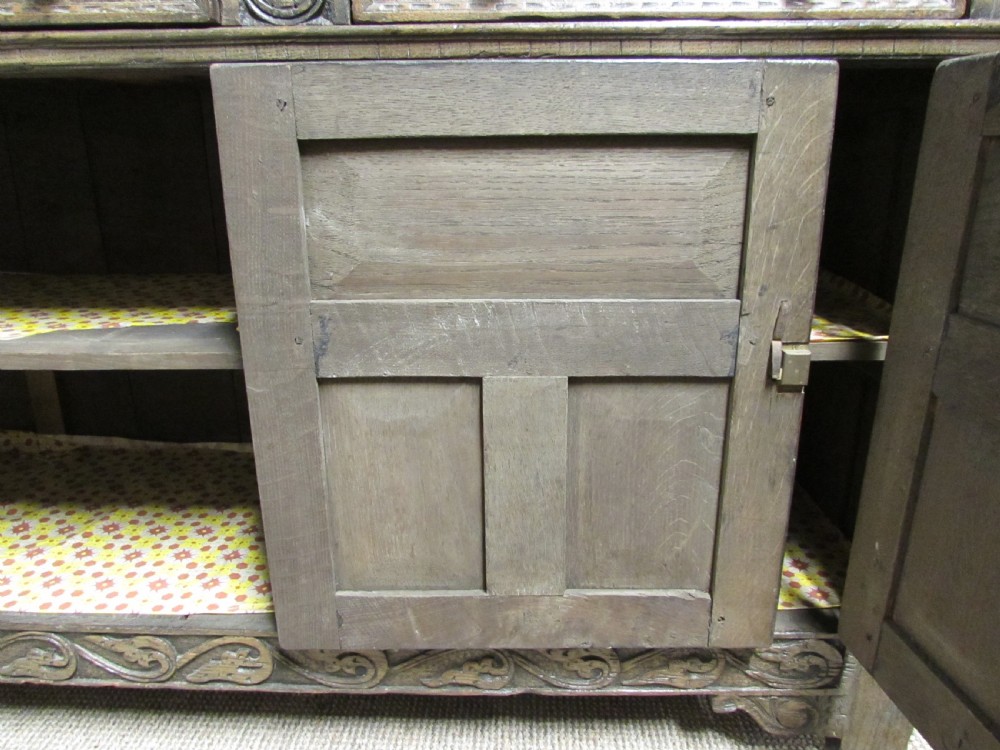 Very Good Large Ipswich Green Oak Dresser View XV