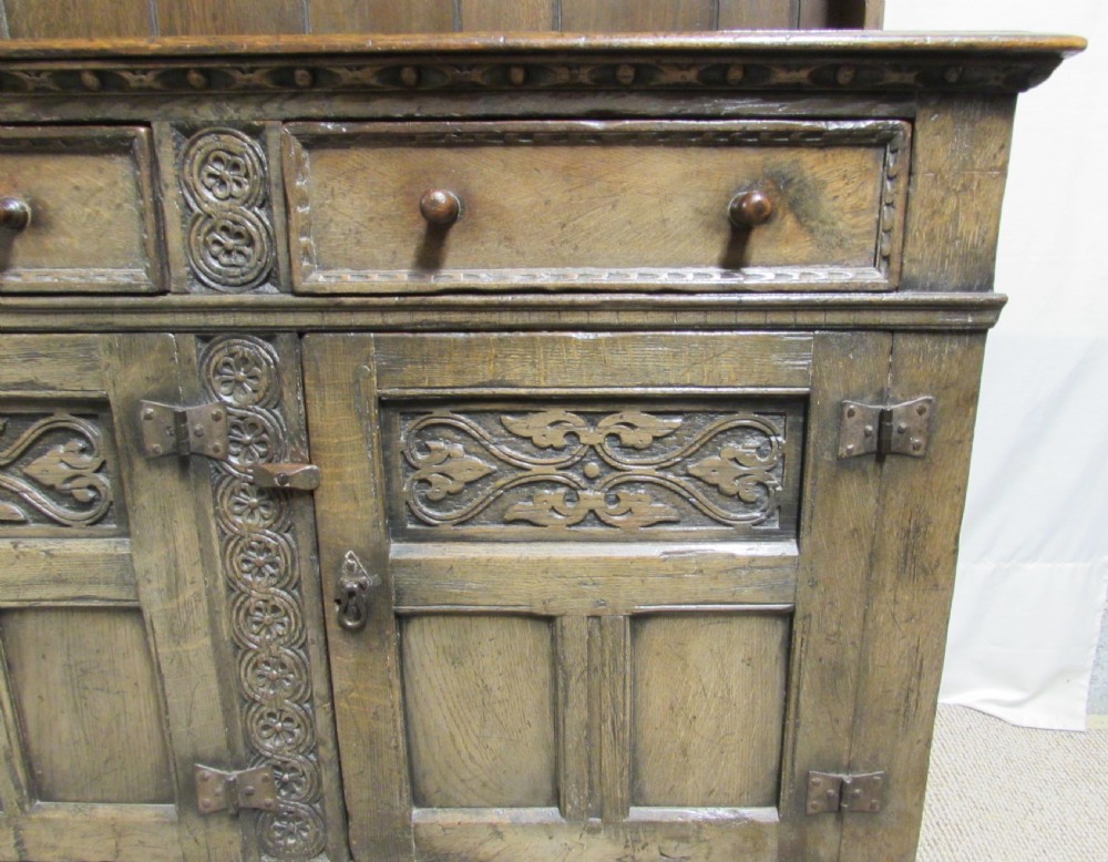 Very Good Large Ipswich Green Oak Dresser View XVIII