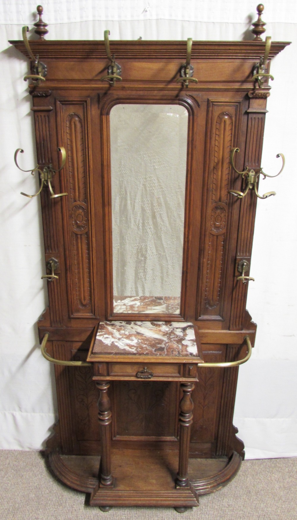 Victorian French Walnut Hallstand