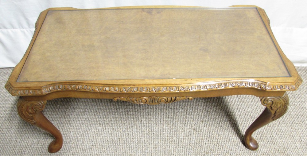 Burr Walnut Queen Anne Coffee Table View VII
