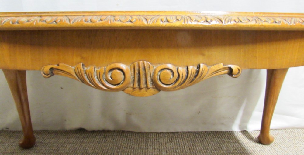 Burr Walnut Queen Anne Coffee Table View V