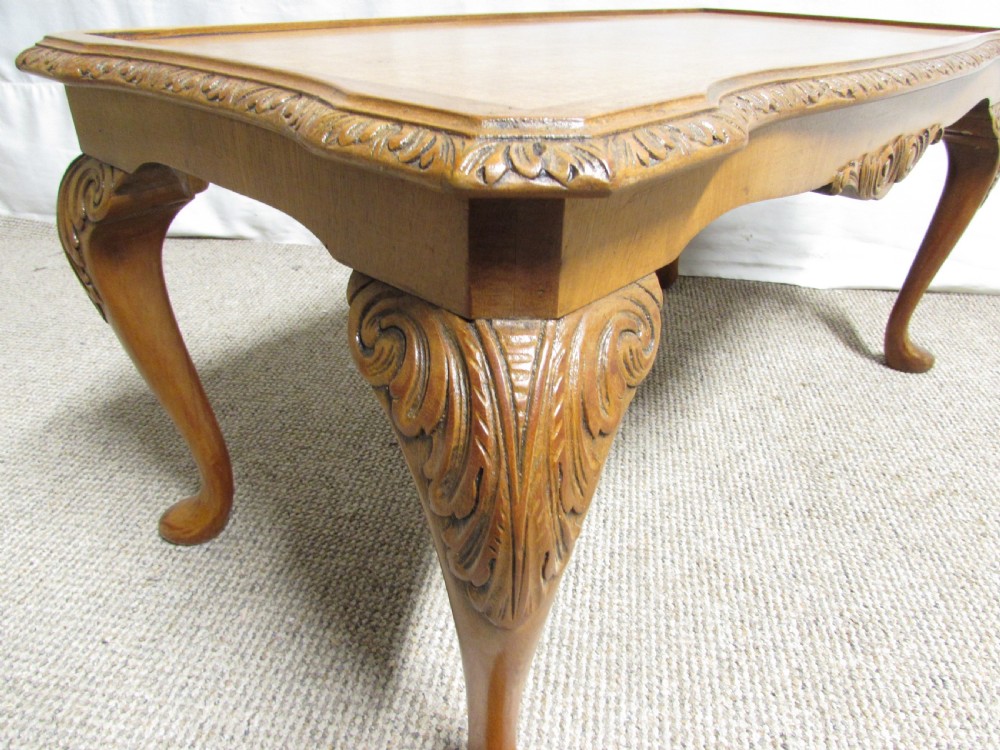 Burr Walnut Queen Anne Coffee Table View VI
