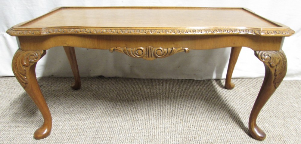 Burr Walnut Queen Anne Coffee Table View X