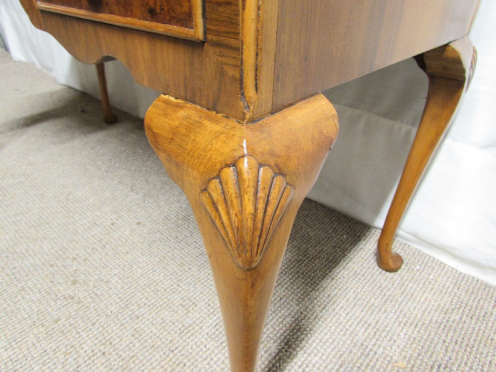 Burr Walnut Queen Anne Dressing Table View IX