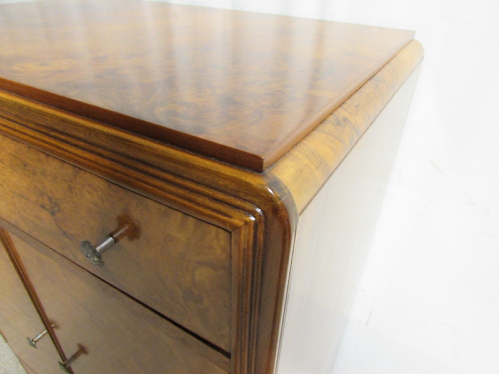 Burr Walnut Art Deco Cabinet View VII
