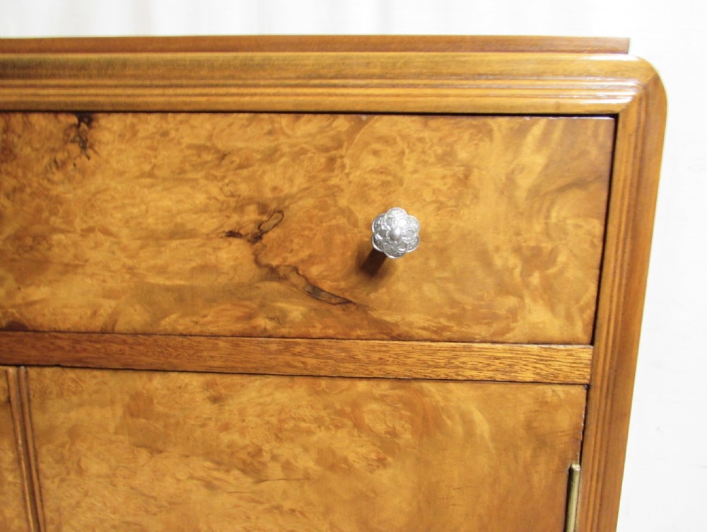 Burr Walnut Art Deco Cabinet View VIII