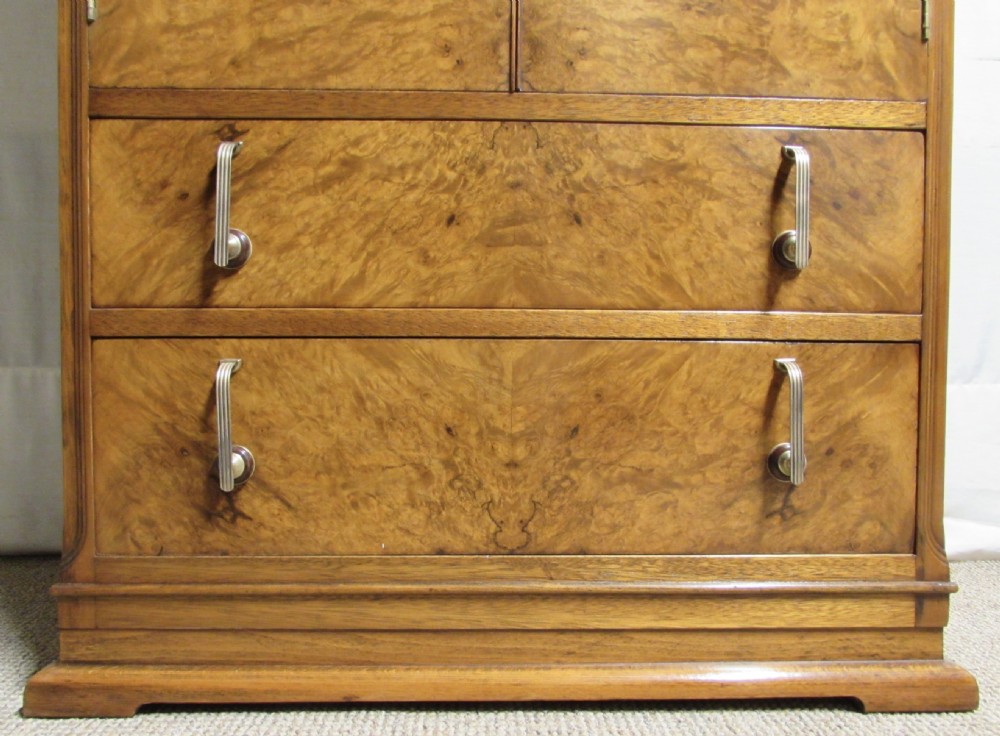 Burr Walnut Art Deco Cabinet View XII
