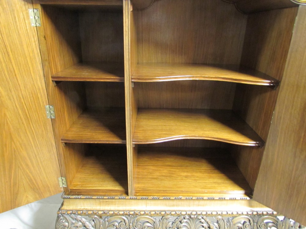Magnificent Burr Walnut Cabinet on Stand View VI