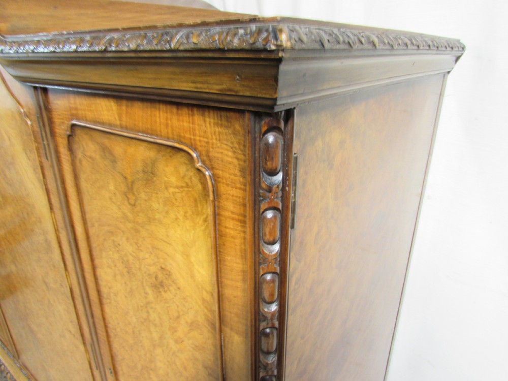 Magnificent Burr Walnut Cabinet on Stand View XVI