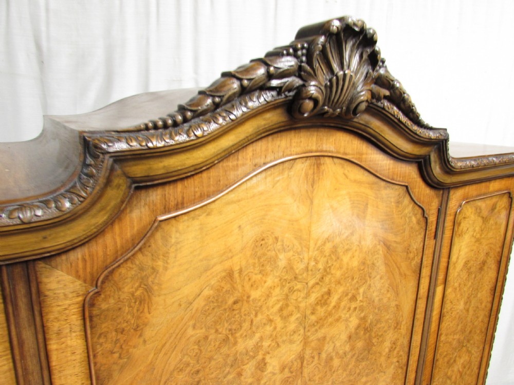 Magnificent Burr Walnut Cabinet on Stand View XIX