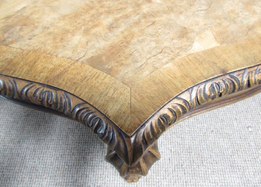 Wonderful Burr Walnut Coffee Table View IX