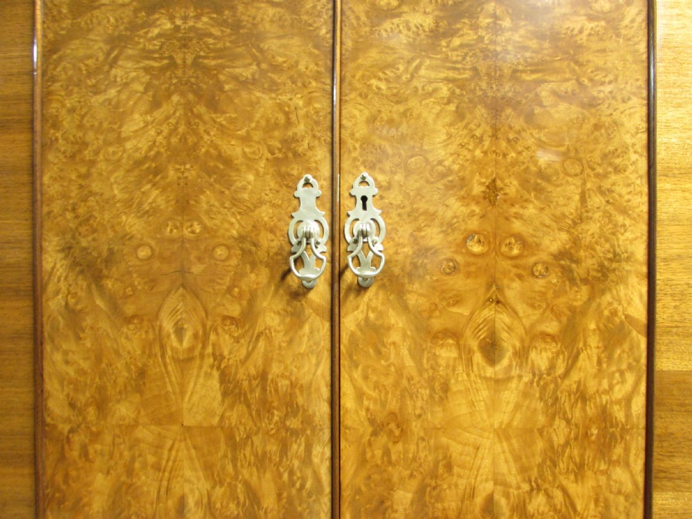 Burr Walnut Gentlemans Wardrobe View III