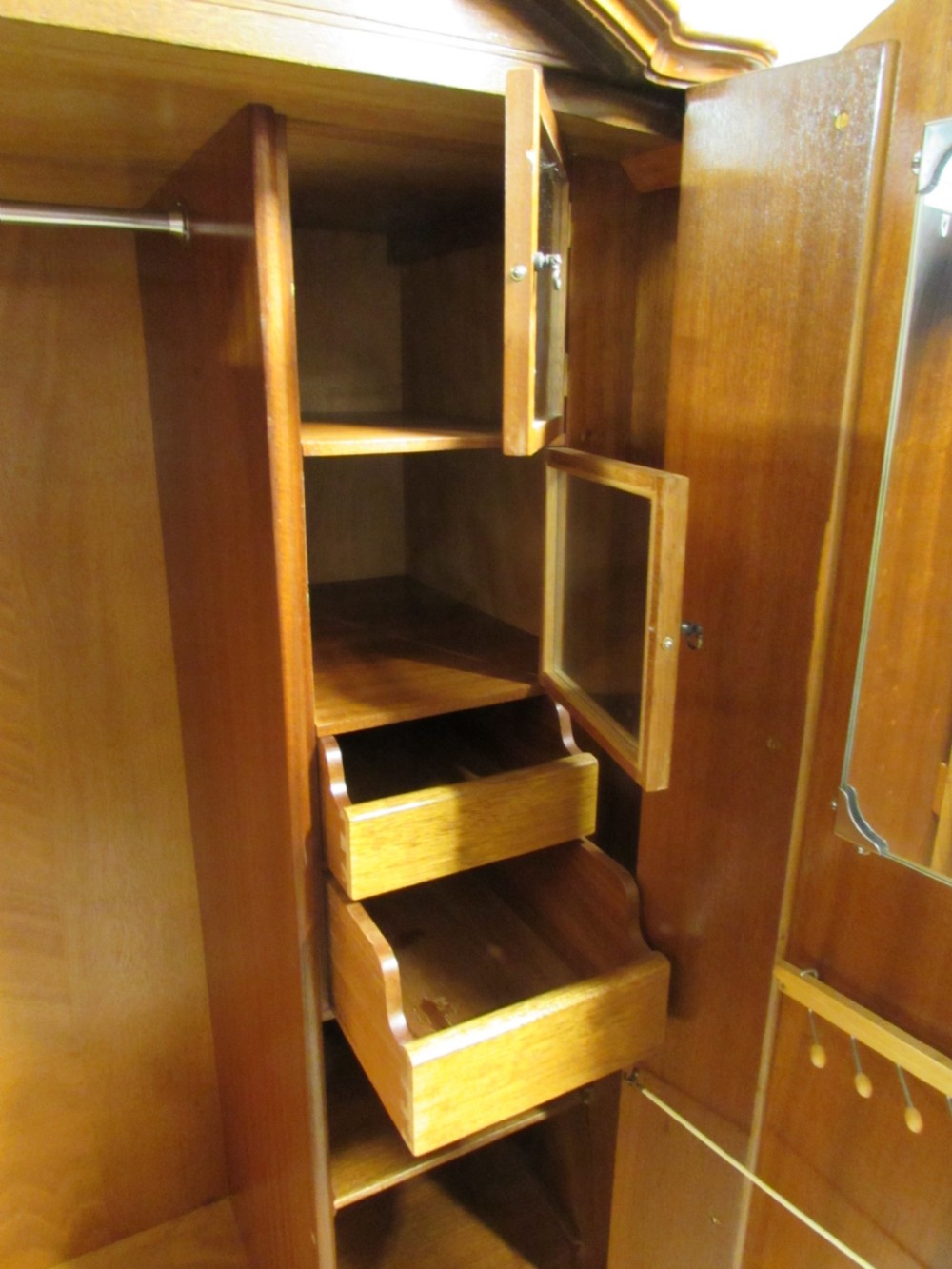 Burr Walnut Gentlemans Wardrobe View VI