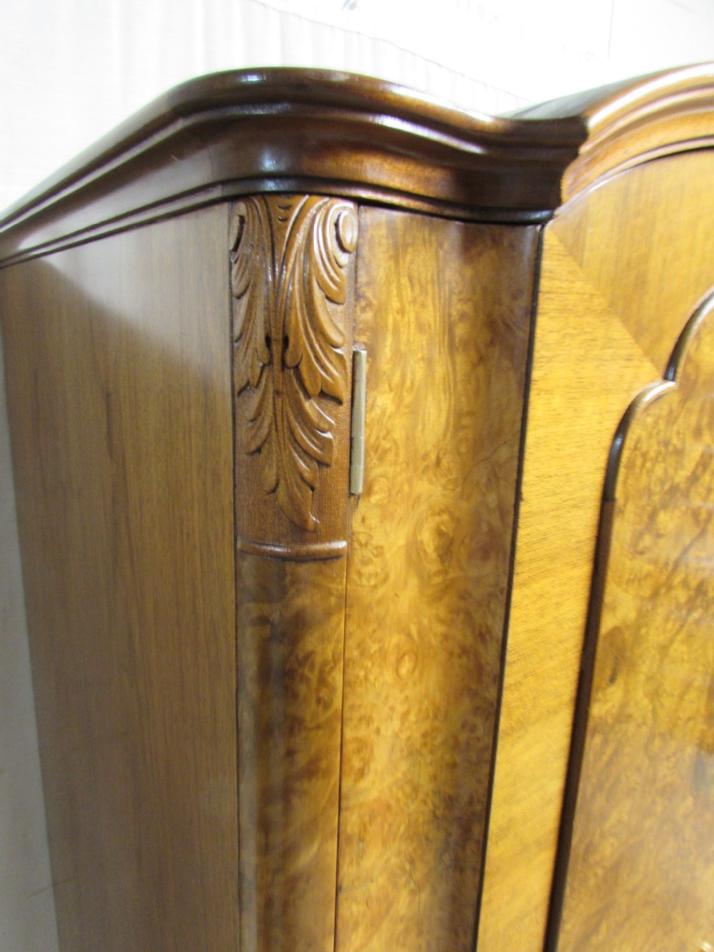 Burr Walnut Gentlemans Wardrobe View IX