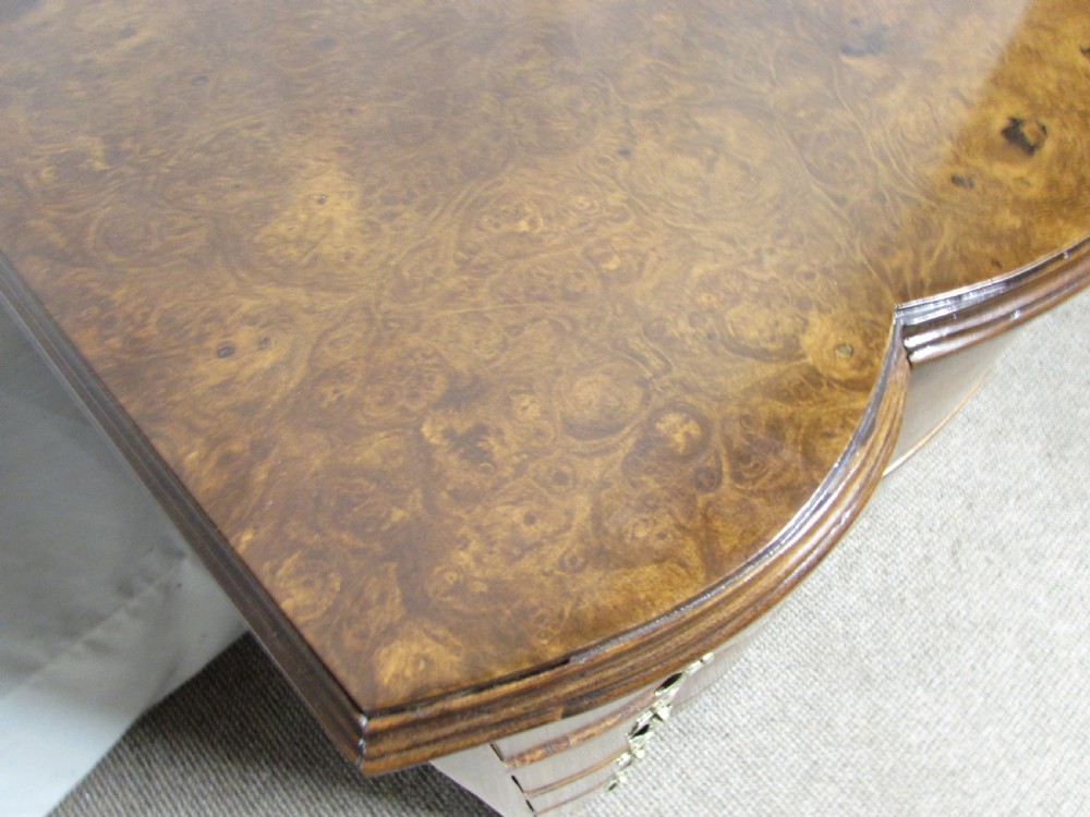 Walnut Shaped Front Chest of Drawers View VII