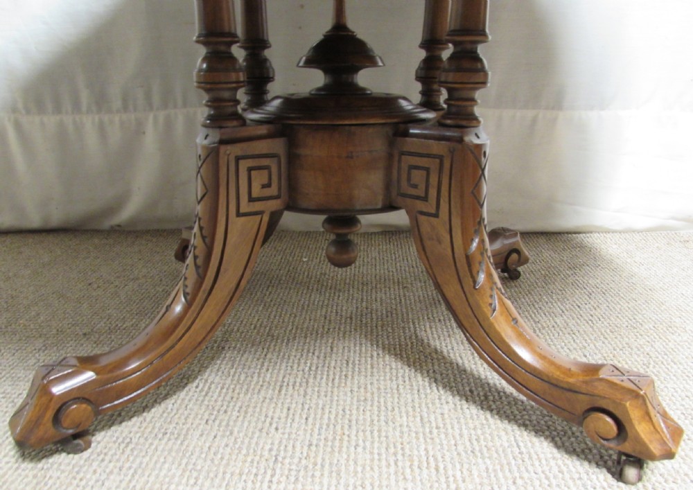 Victorian Burr Walnut Loo Dining Table View V