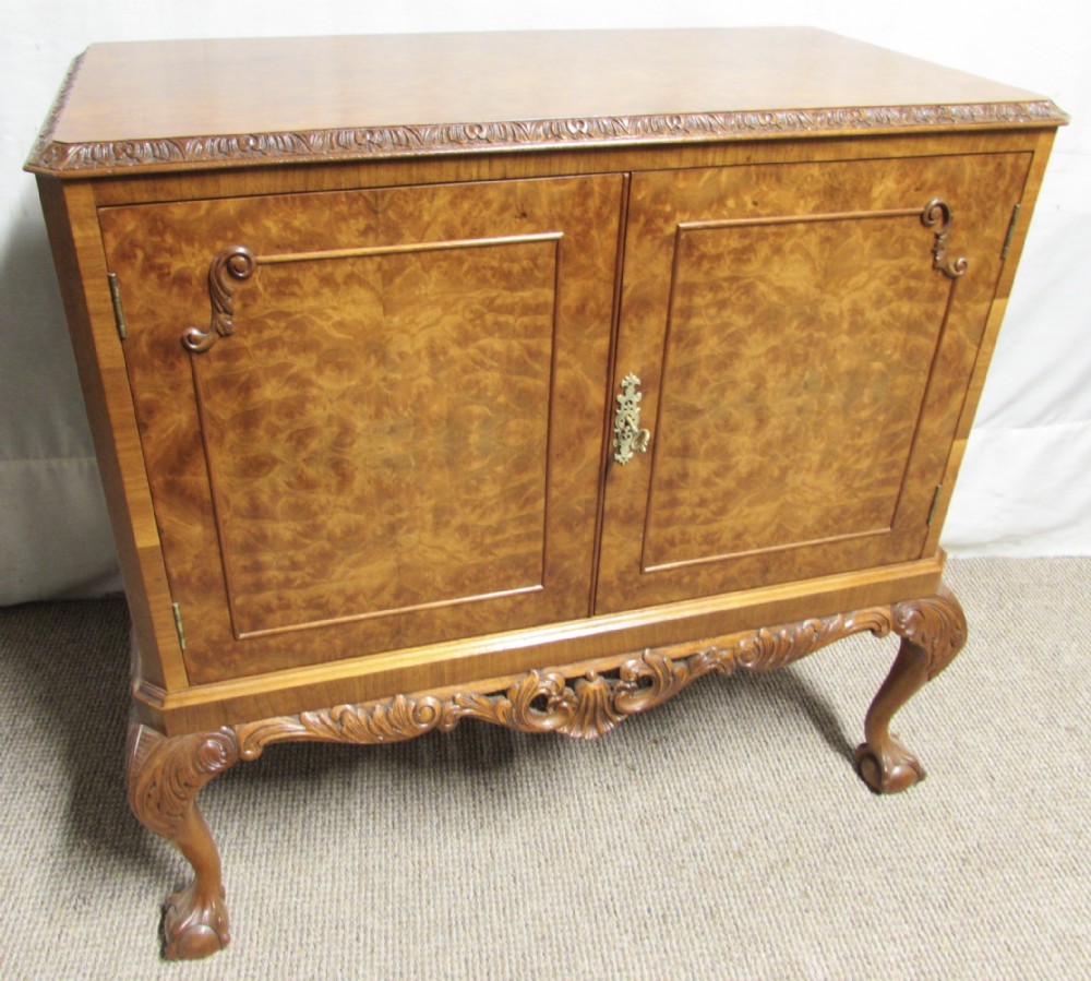 Burr Walnut Cabinet by Maples