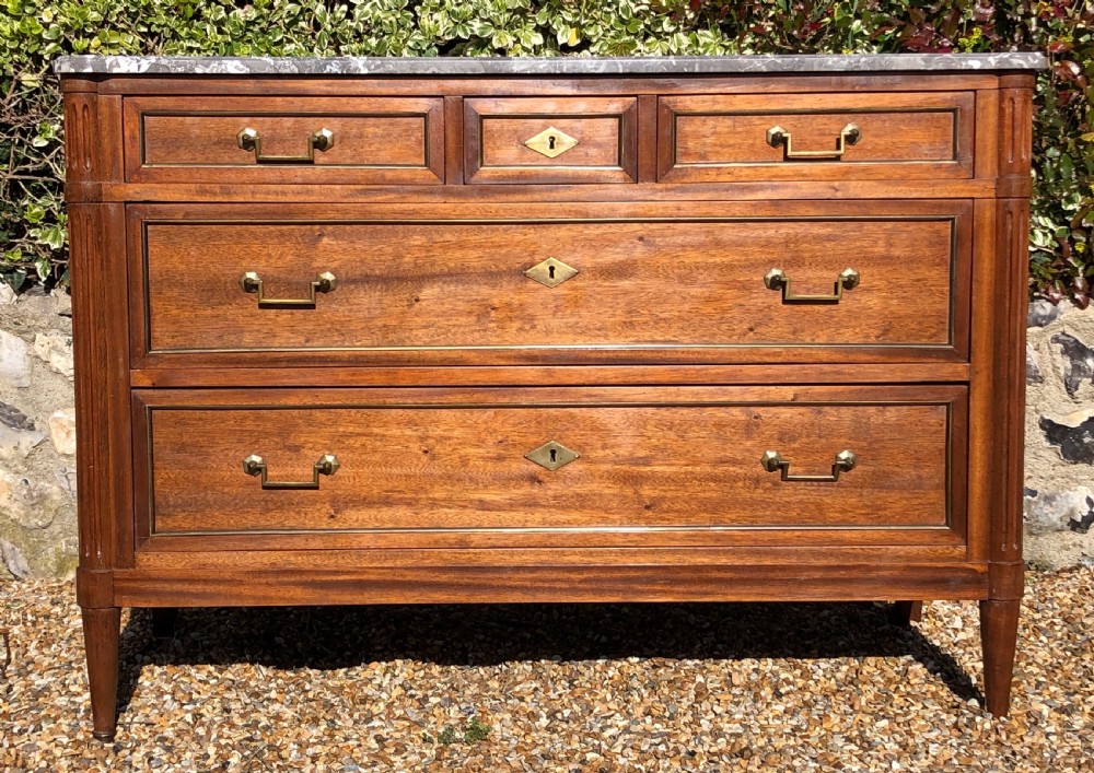 French Marble Top Chest of Drawers View IV