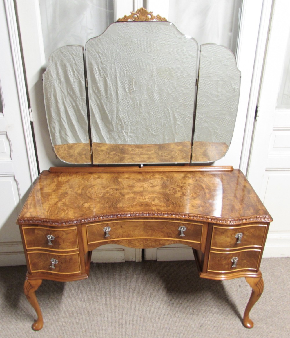 Burr Walnut Dressing Table