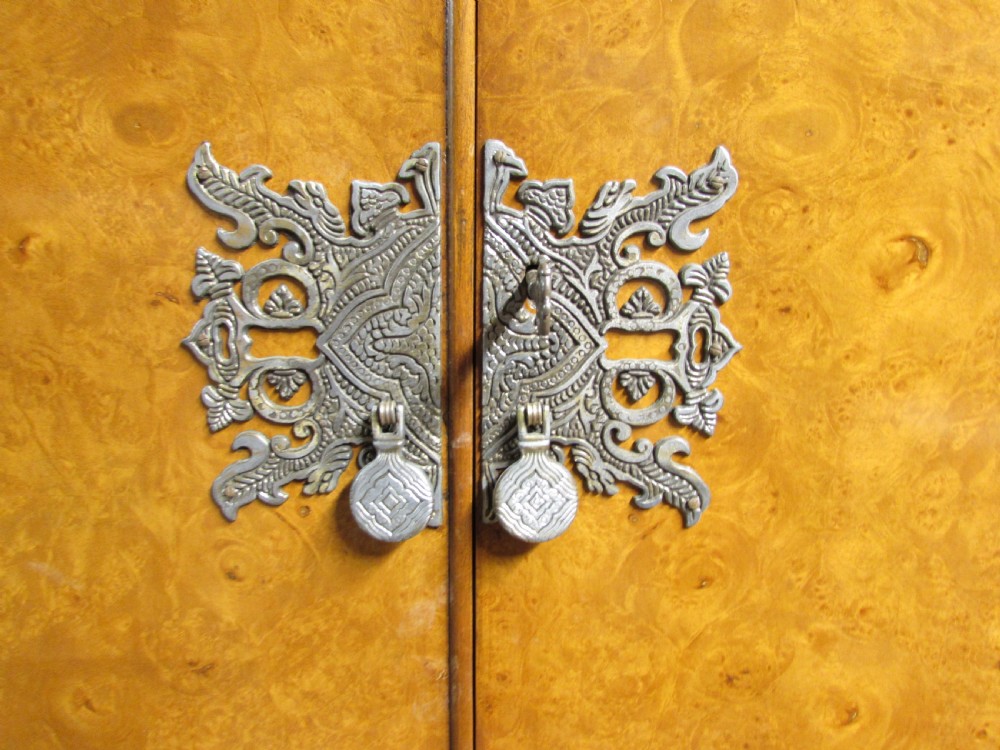 Burr Walnut Wardrobe 'Maple & Co' View II
